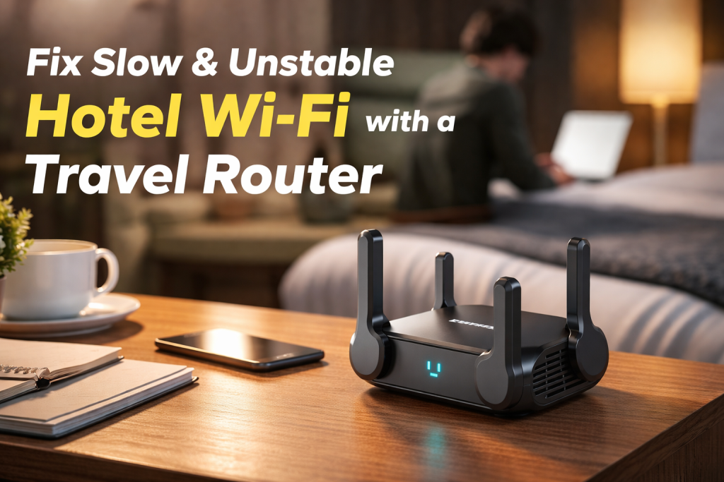 Travel Router for Hotel WiFi:  7 Ways to Fix Slow & Unstable Hotel Internet